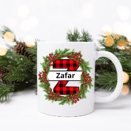 "Taza de navidad personalizada con letra Z" Kaffeetasse