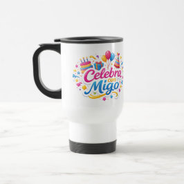 Taza de Viaje y de Regalo con Diseño “Celebra Conm Reisebecher
