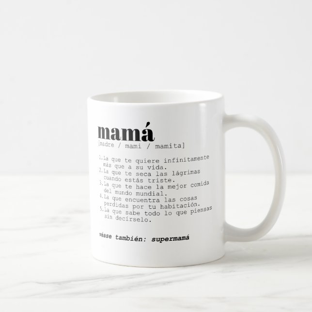 Taza - Definición Mamá Kaffeetasse (Rechts)