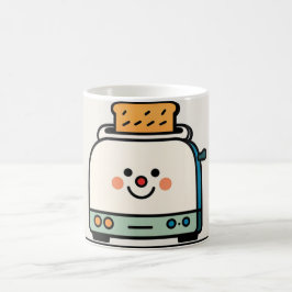 Taza Divertida de Tostadora Minimalista Kaffeetasse