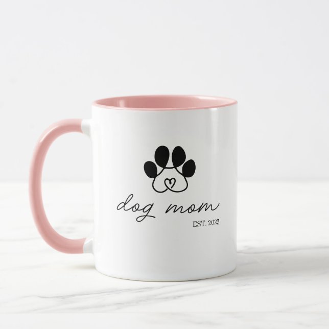 Taza dog mom customizable tasse (Links)