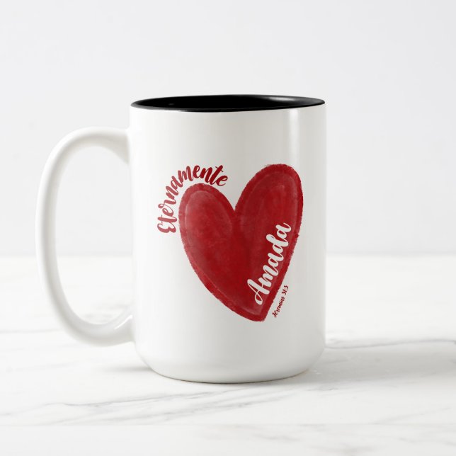 taza Eres Amada  Zweifarbige Tasse (Links)