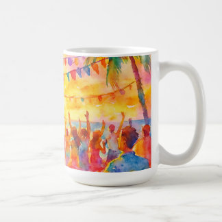 Taza fiesta en la playa  kaffeetasse