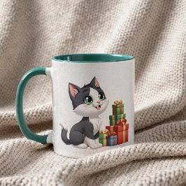 Taza gatito kawaii con regalos diseño adorable  tasse