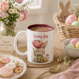 Taza Happy Easter para café Zweifarbige Tasse