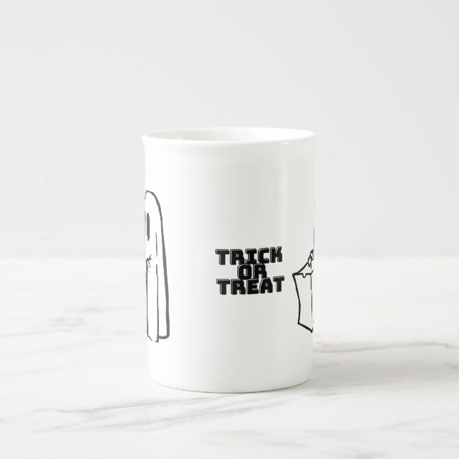 Taza Jumbo     TRICK OR TREAT   Prozellantasse (Vorderseite)
