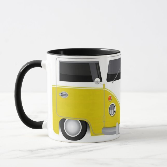 Taza Kombi Amarilla Retro – Furgoneta Vintage Esti Tasse (Links)