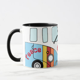 Taza Kombi Arcoíris Peace – Diseño Hippie Psicodél Tasse