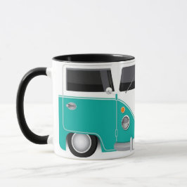 Taza Kombi Turquesa Vintage – Diseño Retro Estilo Tasse
