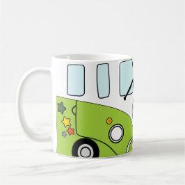 Taza Kombi Verde Psicodélica – Furgoneta Retro con Kaffeetasse