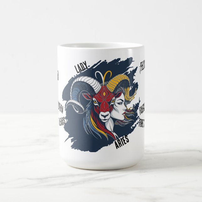 Taza Lady Aries - Coffee Mug Horóscopo Mujer Kaffeetasse (Mittel)