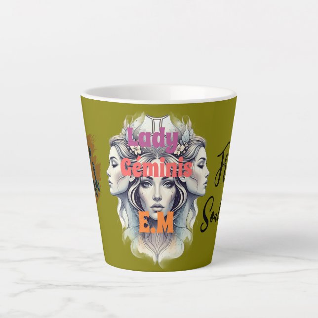 Taza Lady Géminis – Energía dual Milchtasse (Vorderseite)