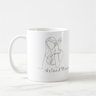 Taza Llamativa de música y arte. Kaffeetasse