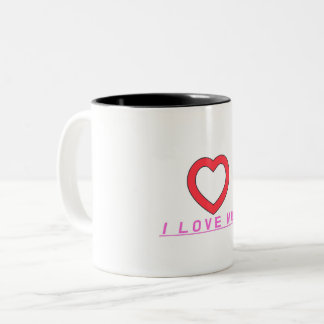 taza love mon zweifarbige tasse