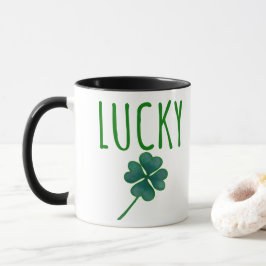 Taza Lucky Clover St Patricks Day  Tasse