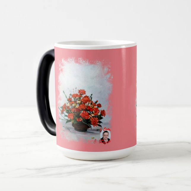 Taza Mágica Bodegón de flores Verwandlungstasse (Vorderseite Links)