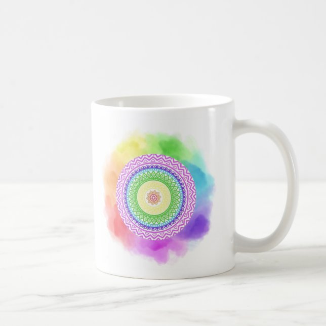 Taza mandala de colores kaffeetasse (Rechts)