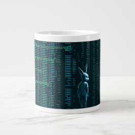 Taza matrix hacker computers  programmer 3 Jumbo-Tasse