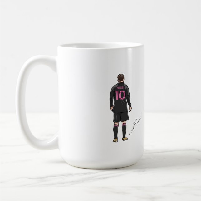 Taza Messi Inter Miami Kaffeetasse (Links)
