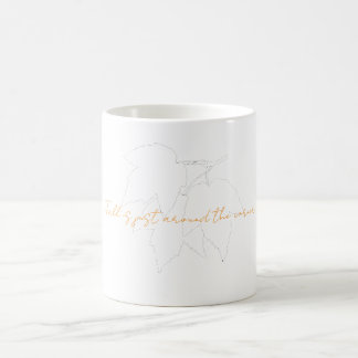 Taza minimalista de otoño con mensaje inspirador kaffeetasse