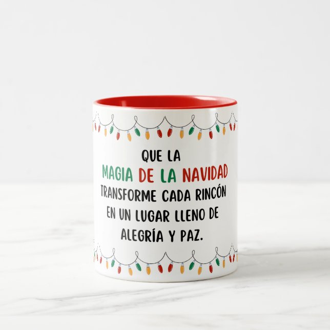 Taza navideña zweifarbige tasse (Mittel)