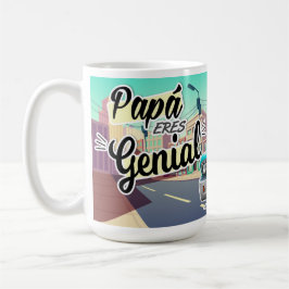 Taza Papá Eres Genial Kaffeetasse