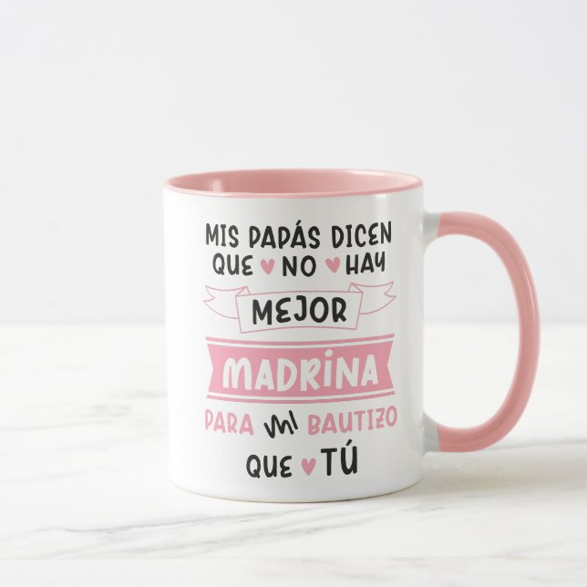 Taza para Madrina de Bautizo 11 oz Tasse (Rechts)