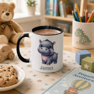 Taza para niños personalizada con diseño de animal tasse