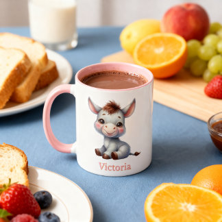 Taza para niños personalizada con diseño de animal tasse