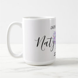Taza Personalizada de Boda en Tonos Lilas Kaffeetasse