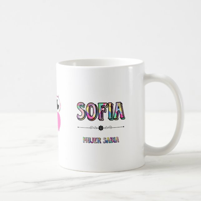Taza Perzonalizada con el nombre de SOFIA Kaffeetasse (Rechts)