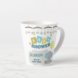 taza recuerdo del baby shower  personalizada milchtasse