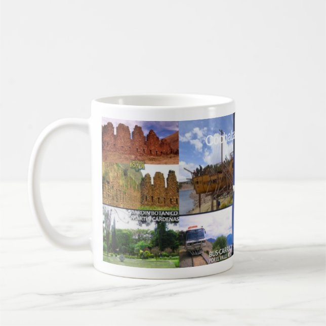 Taza recuerdo von Cochabamba Bolivien Kaffeetasse (Links)