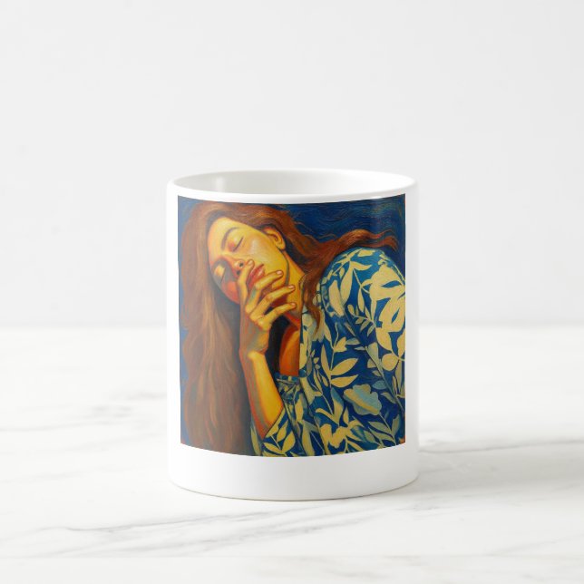 Taza ‘Sueño en Azul" – Arte Emocional para Momento Kaffeetasse (Mittel)