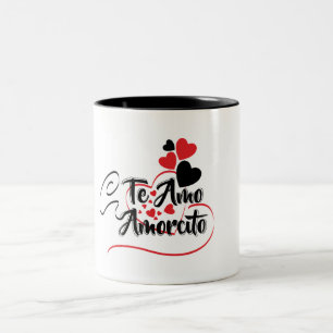 Taza te Amo Zweifarbige Tasse