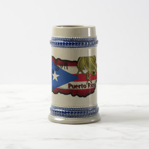 Taza Yo Sojabohnenöl Puerto Rico Bierglas