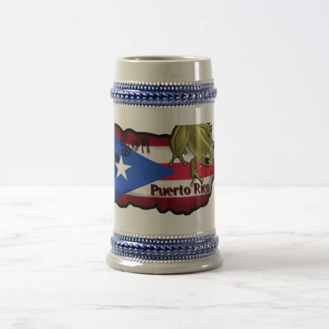 Taza Yo Sojabohnenöl Puerto Rico Bierglas (Mittel)