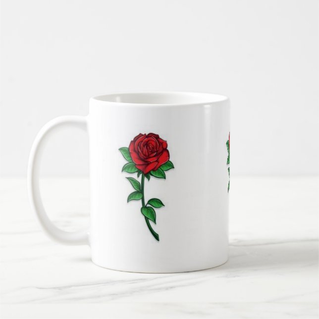 tazas de cafe con krankño de roras  kaffeetasse (Links)