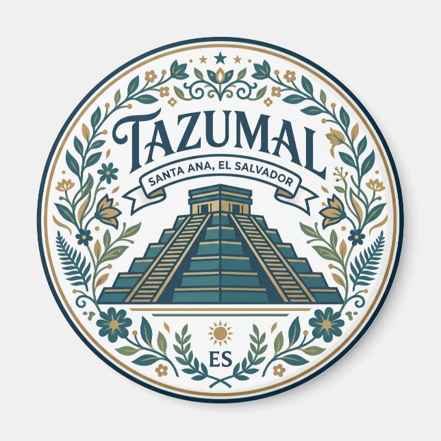 Tazumal El Salvador Magnet (Vorne)