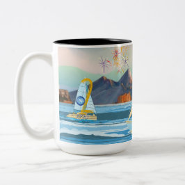 Tazza-Gedenkstätte Napoli 2023 Zweifarbige Tasse