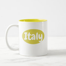 Tazza Gialla Italia | Italien Tasse