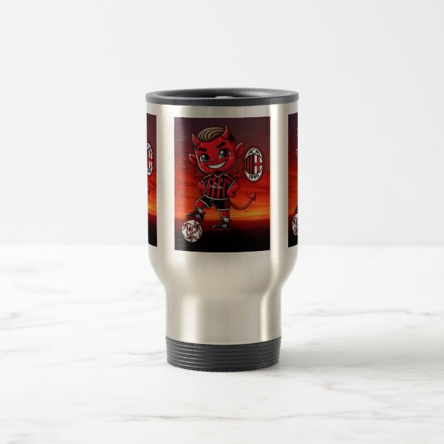 Tazza Milan calcio Reisebecher (Mittel)
