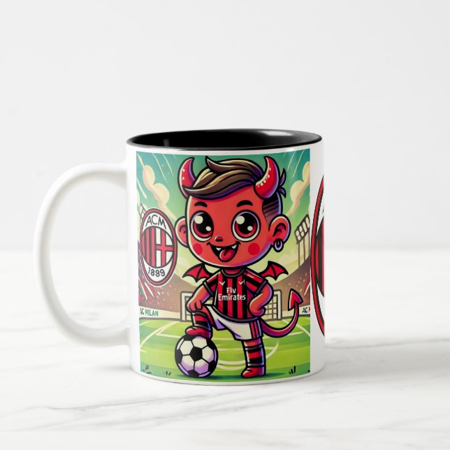 Tazza Milan calcio Zweifarbige Tasse (Links)