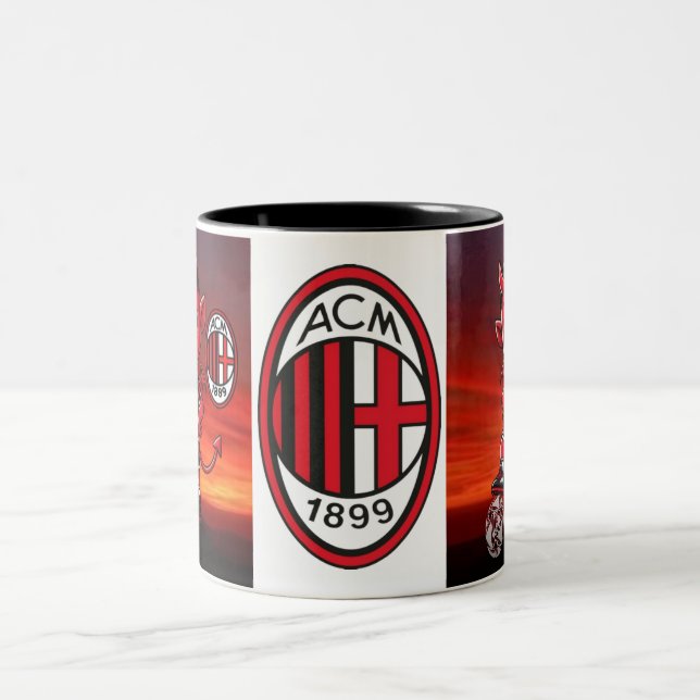 Tazza Milan calcio Zweifarbige Tasse (Mittel)