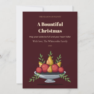 Tazza Plenty Familienweihnachtskarte Einladung