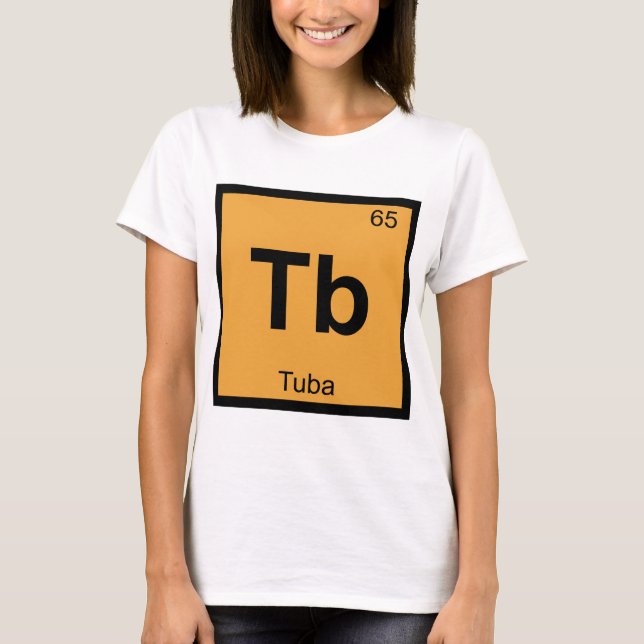 Tb - Tuba Music Chemistry Periodisches Table Symbo T-Shirt (Vorderseite)