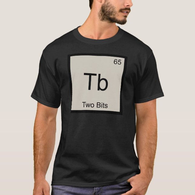 TB - Zwei Bit-lustiges T-Shirt (Vorderseite)