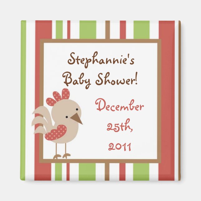 {TBA} 2"x2" Farm Stall Animal Gastgeschenk Magnet (Vorne)