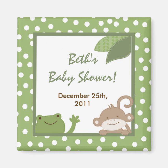 {TBA} 2"x2" Safari Adventure Gastgeschenk Magnet (Vorne)