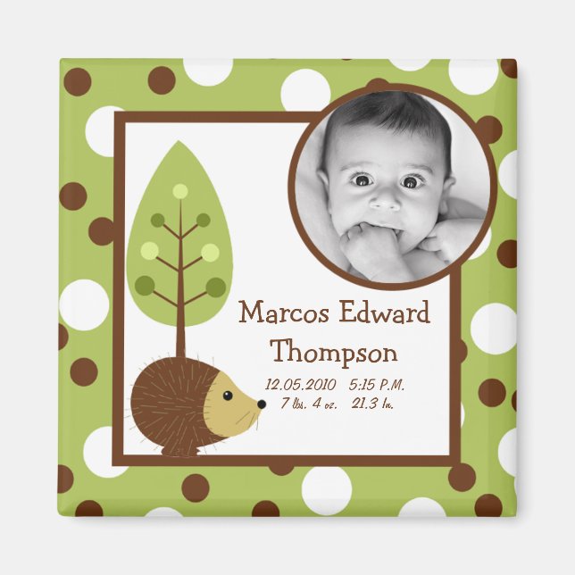 {TBA} 2"x2" Wooland Friends Announcement Magnet (Vorne)